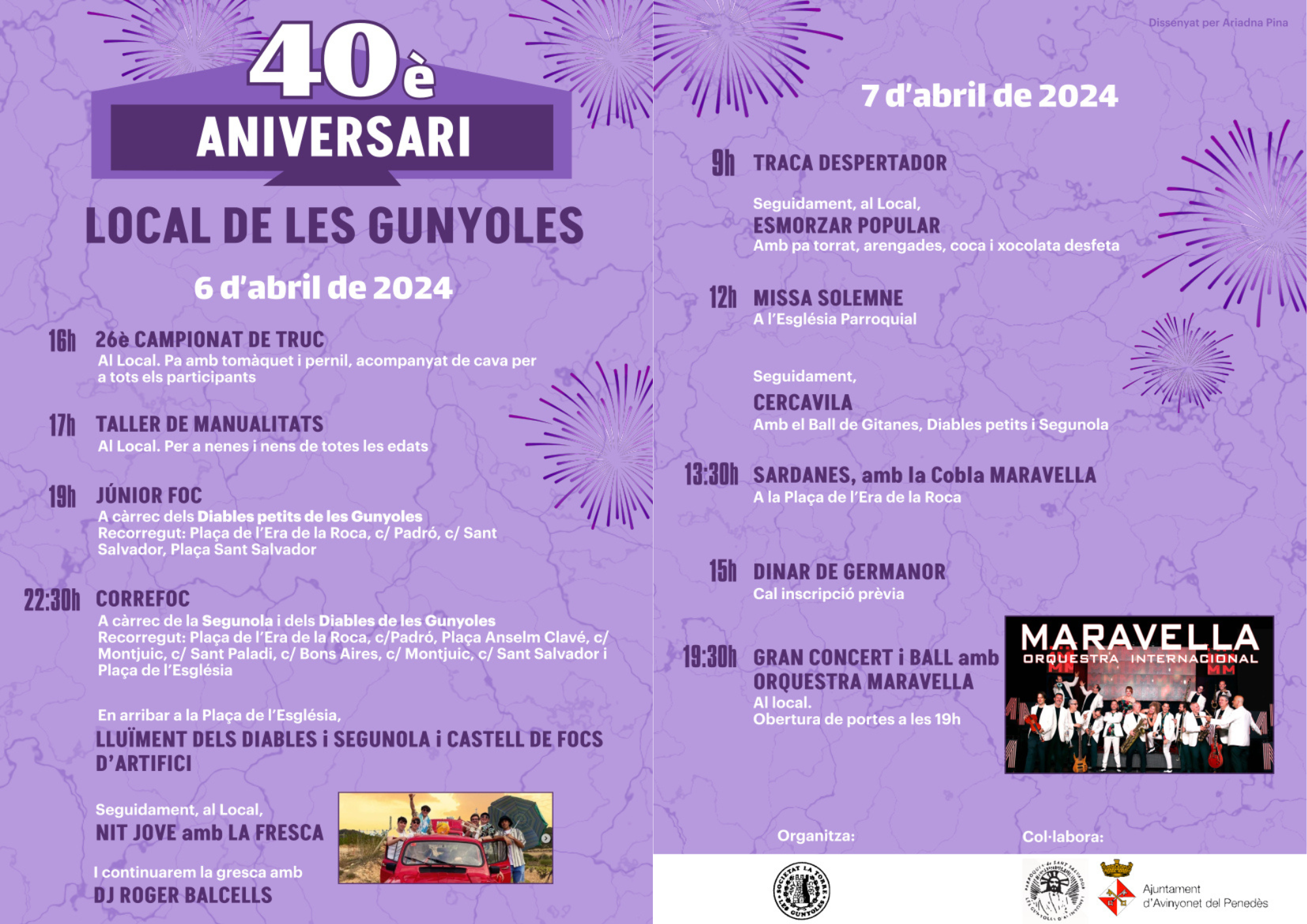 Festa del 40è Aniversari del local de la Societat La Torre de Les Gunyoles