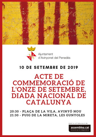 Acte de commemoració de l'Onze de setembre, Diada Nacional de Catalunya