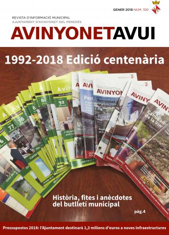 Edició número 100 del butlletí Avinyonet Avui