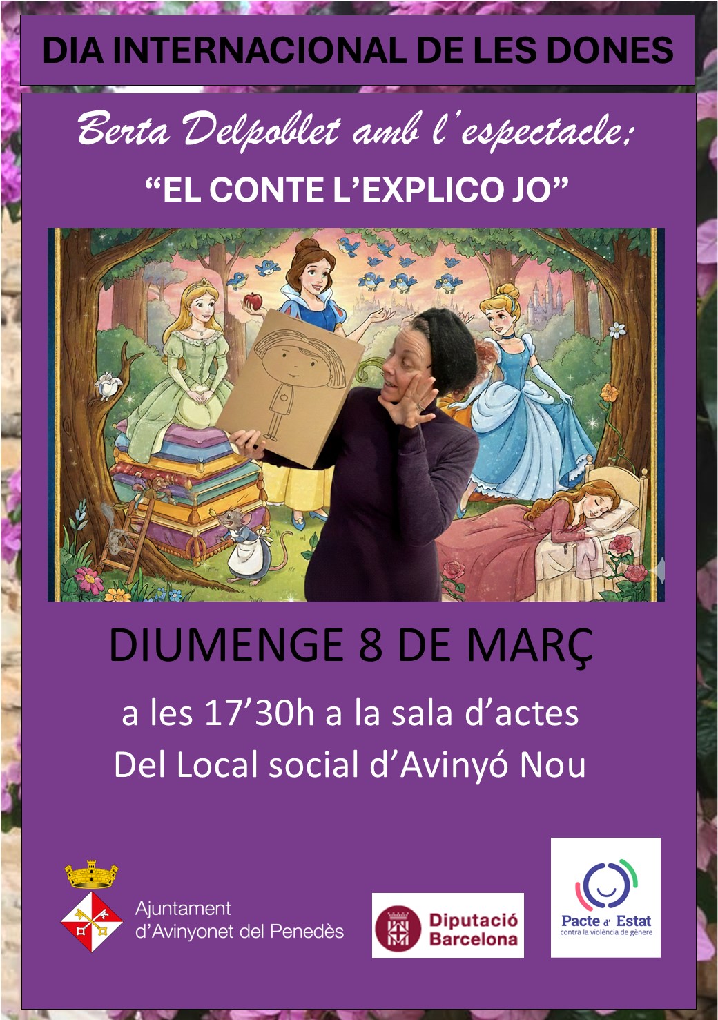 Berta Delpoblet presenta l??espectacle familiar ??El conte l??explico jo? - 8 de març Berta Delpoblet presenta l??espectacle familiar ??El conte l??explico jo? - 8 de març