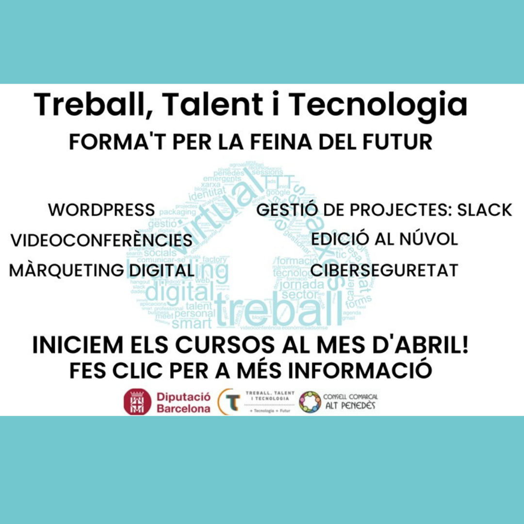 Cursos programa Treball, Talent i Tecnologia