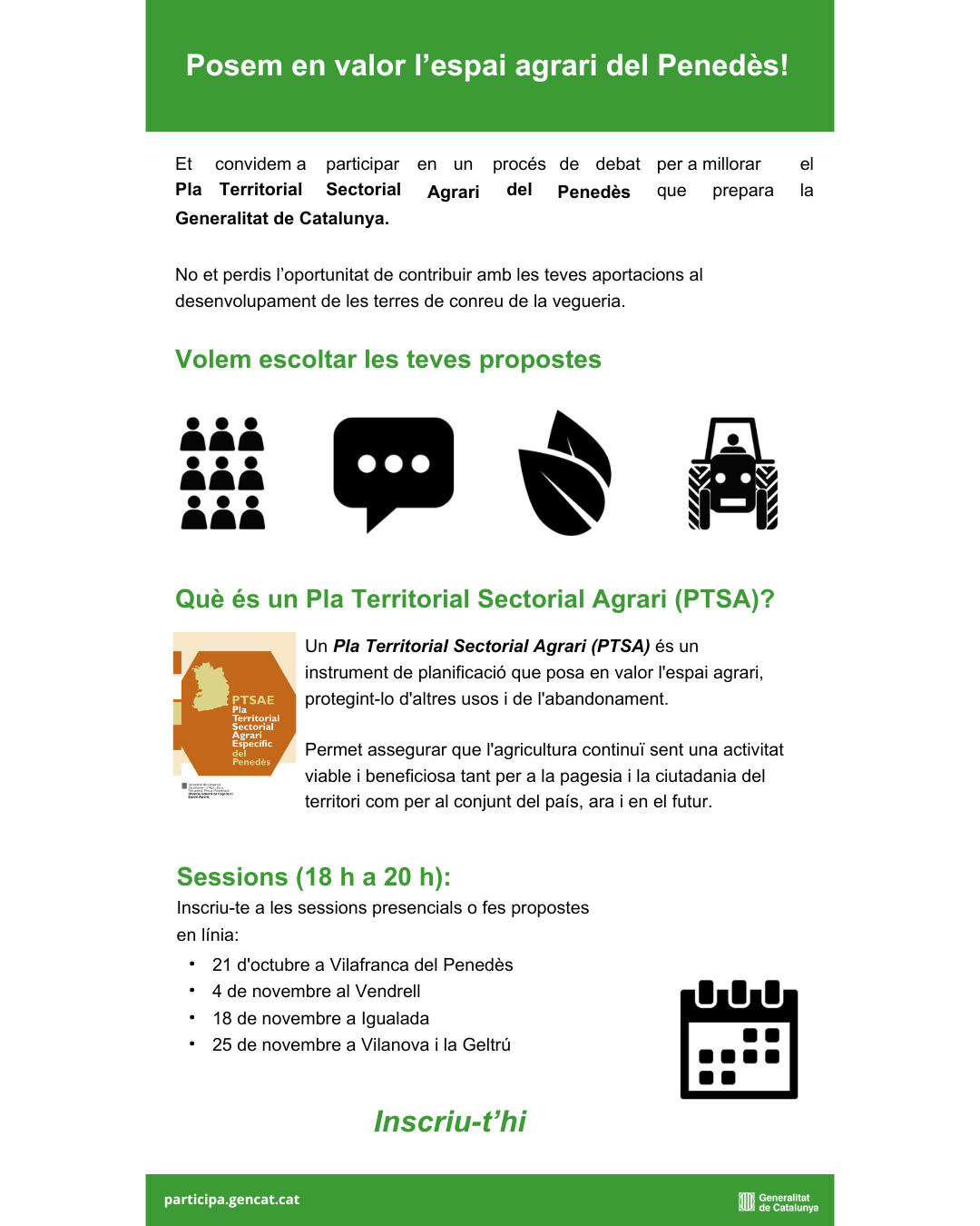 Debat obert sobre el futur de l'espai agrari del Penedès